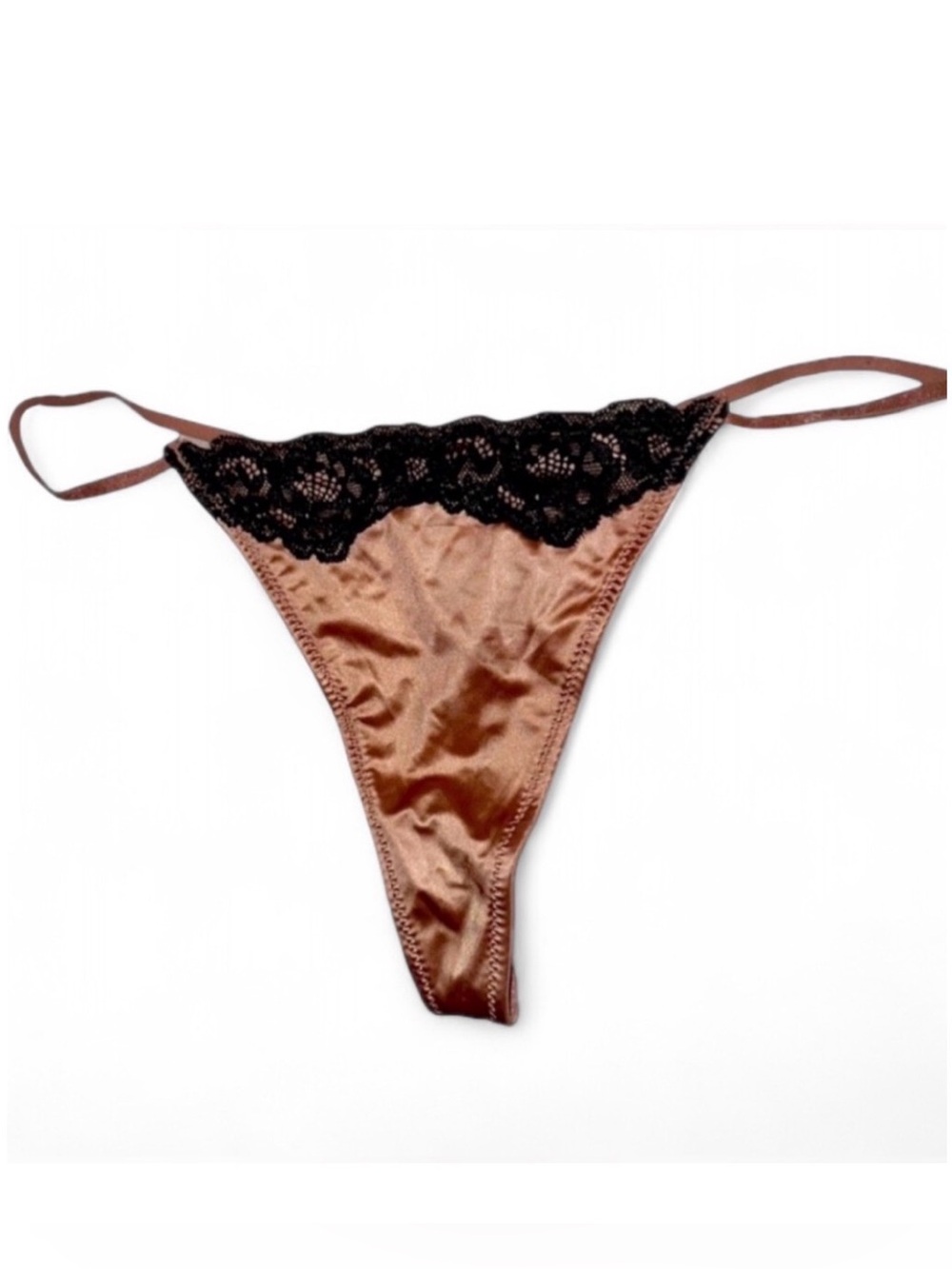 NEW Satin & Lace Blush Pink Thong